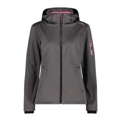 Damska kurtka turystyczna z kapturem CMP. Czarne kurtki damskie CMP, bez wzorów, z kapturem. Za 367.00 zł.