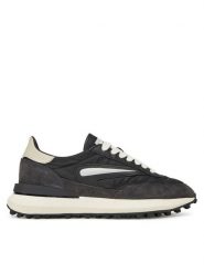 D.A.T.E. Sneakersy Athleta W421-AT-NY Czarny. Czarne obuwie sportowe damskie D.A.T.E., ze skóry, bez zapięcia. Za 439.99 zł.