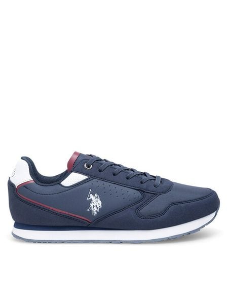 U.S. Polo Assn. Sneakersy NOBIK001C Granatowy. Niebieskie buty sportowe chłopięce U.S. Polo Assn., z syntetyku, bez zapięcia. Za 183.99 zł.
