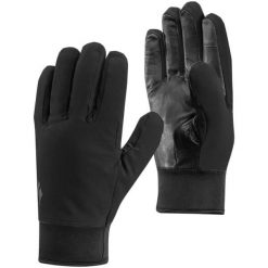 Rękawiczki Black Diamond MIDWEIGHT SOFTSELL GLOVES. Czarne rękawiczki damskie Black Diamond, bez wzorów. Za 143.99 zł.