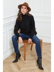 Joséfine Sweter "Vinicius" w kolorze czarnym rozmiar: M. Czarne golfy damskie Joséfine, m, bez wzorów, z kaszmiru, bez ramiączek. Za 208.99 zł.