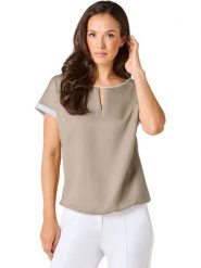WITT WEIDEN Bluzka w kolorze szarobrązowym rozmiar: 40. Brązowe bluzki damskie WITT WEIDEN, bez wzorów, z lyocellu, bez kołnierzyka, bez ramiączek. Za 104.99 zł.