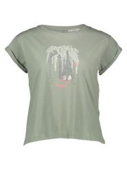 Pepe Jeans Koszulka w kolorze zielonym rozmiar: XS. Zielone bluzki damskie Pepe Jeans, xs, bez wzorów, z bawełny, bez kołnierzyka, bez ramiączek. Za 74.81 zł.