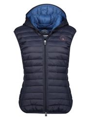 Geographical Norway Kamizelka pikowana "Vafne" w kolorze granatowym rozmiar: XL. Niebieskie kamizelki damskie Geographical Norway, xl, bez wzorów, bez kaptura. Za 140.53 zł.