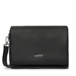 Torebka Lasocki. Czarne listonoszki damskie Lasocki, bez wzorów, bez dodatków. Za 159.99 zł.
