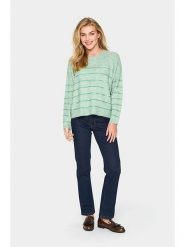 SAINT TROPEZ Sweter "Zylvier" w kolorze miętowym rozmiar: S. Zielone swetry klasyczne damskie Saint Tropez, s, bez kołnierzyka. Za 130.99 zł.
