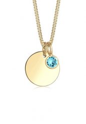Elli Elli Naszyjnik Damski wisiorek kamień urodzinowy kwiecień z kryształami w pozłacanym srebrze 925 Sterling Silverd Naszyjniki 1 ct. Brązowe naszyjniki damskie Elli, z kwarcem, pozłacane. Za 238.99 zł.