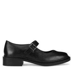 Półbuty Lasocki. Czarne półbuty damskie Lasocki, bez wzorów, bez obcasa, na płaskiej podeszwie, bez zapięcia. Za 179.99 zł.