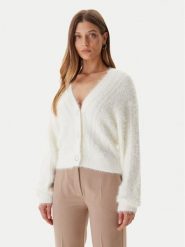 Guess Kardigan W5BR0D Z3BH0 Écru Relaxed Fit. Kardigany damskie Guess, s, z aplikacjami, z syntetyku. Za 479.99 zł.