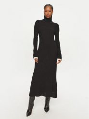 PINKO Sukienka dzianinowa Highlander 104470 A278 Czarny Regular Fit. Czarne sukienki damskie Pinko, bez wzorów, z dzianiny, bez ramiączek. Za 1,699.00 zł.