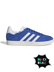 Adidas Skórzane sneakersy "Gazelle" w kolorze niebiesko-białym rozmiar: 40 2/3. Białe obuwie sportowe damskie Adidas, z materiału, bez zapięcia. Za 360.17 zł.