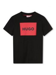 HUGO T-Shirt G00334 S Czarny Regular Fit. Czarne t-shirty i koszulki chłopięce Hugo, bez wzorów, z bawełny, bez kołnierzyka, bez ramiączek. Za 179.99 zł.