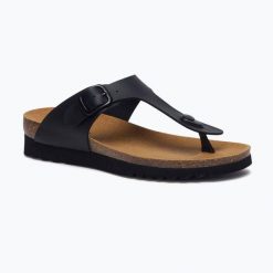 Japonki damskie Scholl Boa Vista Med. Czarne klapki damskie Scholl, bez wzorów, z materiału, bez obcasa, bez zapięcia. Za 239.99 zł.
