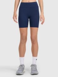 4F Legginsy w kolorze granatowym rozmiar: L. Niebieskie legginsy damskie 4F, l, bez wzorów, z bawełny. Za 41.59 zł.