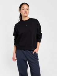 Bluza damska Hummel Foundation. Czarne bluzy damskie Hummel, xl, bez wzorów, z bawełny, bez kaptura. Za 226.00 zł.