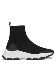 Jenny Fairy Sneakersy LZ0756-06 Czarny. Czarne obuwie sportowe damskie Jenny Fairy, z materiału, bez zapięcia. Za 159.99 zł.