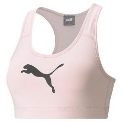 Biustonosz damski Puma Mid Impact 4Keeps Bra. Czarne biustonosze sportowe damskie Puma, bez wzorów. Za 173.89 zł.