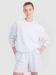 4F Bluza dresowa nierozpinana bez kaptura uniseks - szara L. Szare bluzy damskie 4F, l, bez wzorów, z bawełny, bez kaptura. W wyprzedaży za 69.99 zł.