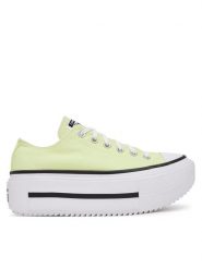 Converse Trampki Chuck Taylor All Star Lift Double Stack Platform A16283C Żółty. Żółte trampki damskie Converse, bez wzorów, z materiału, bez zapięcia. Za 269.99 zł.