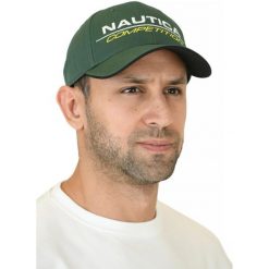 Czapka z daszkiem Nautica Tappa Snapback. Zielone czapki z daszkiem damskie Nautica, bez wzorów. Za 119.00 zł.