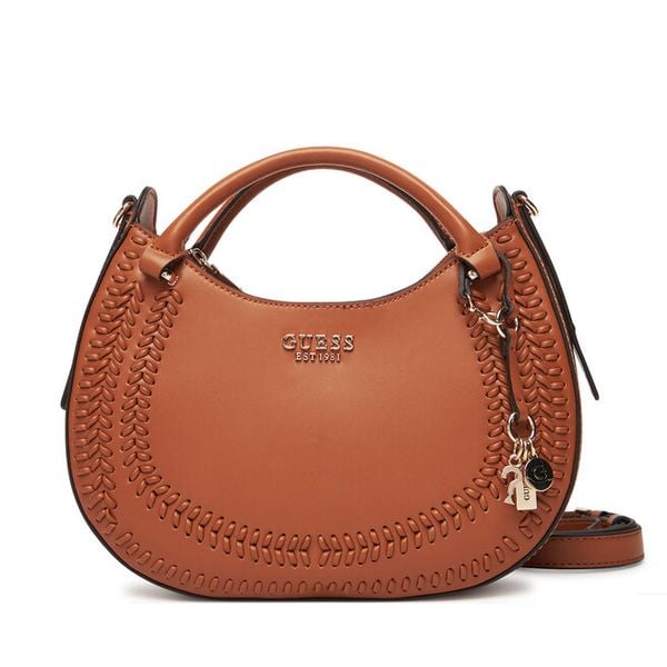 Torebka Guess. Brązowe torebki klasyczne damskie Guess, bez dodatków. Za 359.99 zł.