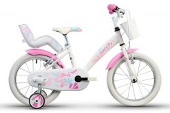 Rower Dziecięcy Lekki CANDY 16" Kółka Boczne Koszyk Fotelik dla Lalki Biały. Białe foteliki rowerowe MBM. Za 999.00 zł.