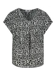 Sublevel Bluzka w kolorze czarno-biało-szarym rozmiar: M. Białe bluzki damskie Sublevel, m, bez wzorów, z wiskozy, klasyczne, bez kołnierzyka, bez ramiączek. Za 32.59 zł.