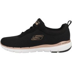 Buty sportowe Sneakersy damskie, Skechers Flex Appeal 3.0. Czarne obuwie sportowe casual damskie Skechers, z materiału, bez zapięcia. Za 299.99 zł.