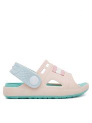 Tommy Hilfiger Sandały T3A2-33805-0083A M Różowy. Czerwone sandały dziewczęce Tommy Hilfiger, z tworzywa sztucznego, bez obcasa, bez zapięcia. Za 119.99 zł.
