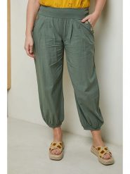 Curvy Lady Spodnie w kolorze khaki rozmiar: 48/50. Brązowe spodnie materiałowe damskie Curvy Lady, bez wzorów, z materiału. Za 83.42 zł.