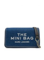 Marc Jacobs Torebka Denim Chain Mini 2F4SMN010S03 Granatowy. Niebieskie torebki wieczorowe damskie Marc Jacobs, bez wzorów, z denimu, bez dodatków. Za 769.99 zł.