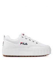Fila Sneakersy Sandblast L Wmn FFW0060.10004 Biały. Białe obuwie sportowe damskie Fila, ze skóry, bez zapięcia. Za 219.99 zł.