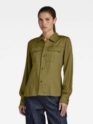 G-Star Koszula w kolorze khaki rozmiar: S. Brązowe koszule damskie G-Star, s, bez wzorów, z lyocellu, retro, bez kołnierzyka, bez ramiączek. Za 184.46 zł.