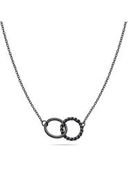 Tamaris Naszyjnik z elementem ozdobnym - dł. 45 cm rozmiar: onesize. Czarne naszyjniki damskie Tamaris, ze stali. Za 108.99 zł.