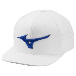 Czapka z daszkiem golf Mizuno Tour Flat Snapback Biały. Białe czapki z daszkiem damskie Mizuno, bez wzorów. Za 292.95 zł.