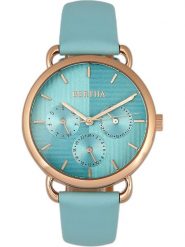 Bertha Zegarek kwarcowy "Gwen" w kolorze różowozłoto-turkusowym rozmiar: onesize. Czerwone, analogowe zegarki damskie Bertha, ze stali. Za 282.99 zł.