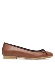 Hispanitas Baleriny HV263465 br Brązowy. Brązowe balerinki damskie Hispanitas, bez wzorów, ze skóry. Za 489.99 zł.