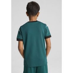 Młodzieżowa koszulka wyjazdowa RC Lens 24/25 PUMA Varsity Green Black. Czarna bluzki damskie Puma, m, bez wzorów, ze lnu, bez kołnierzyka, bez ramiączek. Za 359.00 zł.