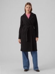Vero Moda Płaszcz przejściowy w kolorze czarnym rozmiar: L. Czarne płaszcze damskie Vero Moda, l, bez wzorów, z materiału, bez kaptura. Za 144.92 zł.