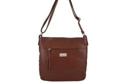 Listonoszka skórzana BARBERNI'S brązowa 984-6. Brązowe shopper bag Barberinis, bez wzorów, ze skóry, małe, bez dodatków. Za 269.99 zł.