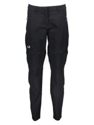 Jack Wolfskin Spodnie funkcyjne Zipp-Off "Hikeout" w kolorze czarnym rozmiar: 44. Czarne spodnie dresowe damskie Jack Wolfskin, bez wzorów, z materiału. Za 311.12 zł.