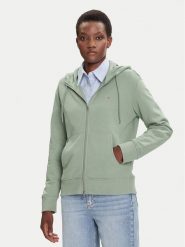 Gant Bluza Shield 4201412 Zielony Regular Fit. Zielone bluzy damskie Gant, xs, bez wzorów, z bawełny, bez kaptura. Za 489.99 zł.