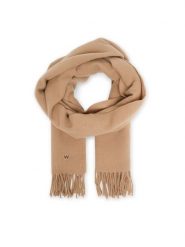 Weekend Max Mara Szalik Scoglio 2525546105 Beżowy. Brązowe szaliki damskie Weekend Max Mara, bez wzorów, z materiału. Za 519.99 zł.