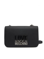 LOVE MOSCHINO Torebka JC4254PP0MKD000B Czarny. Czarne torebki wieczorowe damskie Love Moschino, bez wzorów, ze skóry, bez dodatków. Za 509.99 zł.