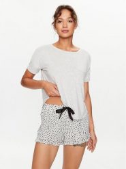 Hunkemöller Piżama 203183 Szary Comfortable Fit. Szare piżamy damskie Hunkemöller, bez wzorów, z wiskozy, bez ramiączek. Za 109.99 zł.