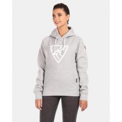 Damska bawełniana bluza Kilpi FJELA-W. Szare bluzy damskie Kilpi, l, bez wzorów, z bawełny, bez kaptura. Za 207.23 zł.