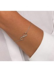 DI GIORGIO Srebrna bransoletka z elementem ozdobnym rozmiar: onesize. Szare bransoletki damskie DI GIORGIO, srebrne. Za 87.19 zł.