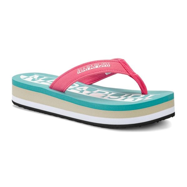 Klapki damskie Napapijri Stick. Klapki damskie Napapijri, bez wzorów, bez obcasa, bez zapięcia. Za 129.99 zł.