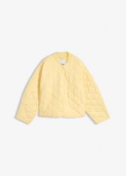 Kurtka pikowana oversize. Żółte kurtki damskie bonprix, bez wzorów, bez kaptura. Za 142.99 zł.