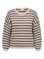 ONLY Carmakoma Sweter w kolorze beżowym rozmiar: XS-40/42. Brązowe swetry klasyczne damskie Only Carmakoma, xs, bez kołnierzyka. Za 115.95 zł.